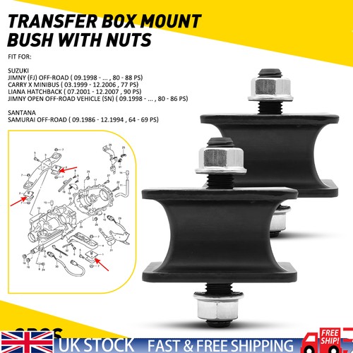 2pcs rear black transfer gear - black,